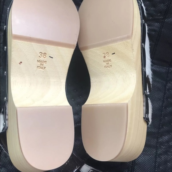 New Free People Unalira Cow Hair Clogs size 7 or 8 - Picture 7 of 15